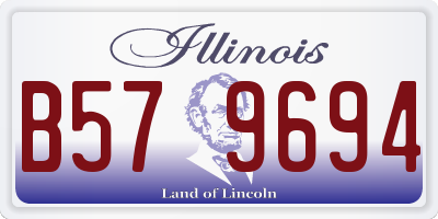 IL license plate B579694