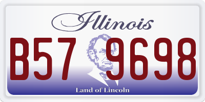 IL license plate B579698