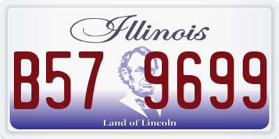 IL license plate B579699