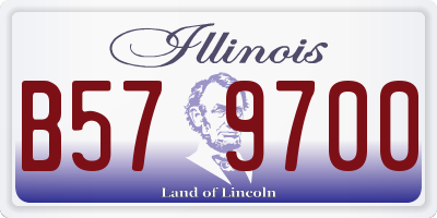 IL license plate B579700