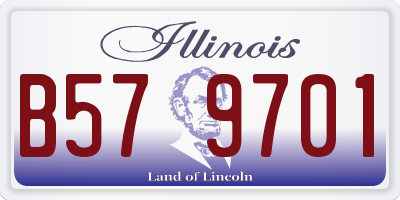 IL license plate B579701