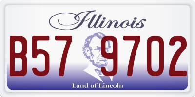 IL license plate B579702