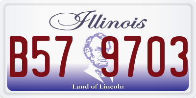 IL license plate B579703