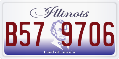 IL license plate B579706
