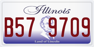 IL license plate B579709
