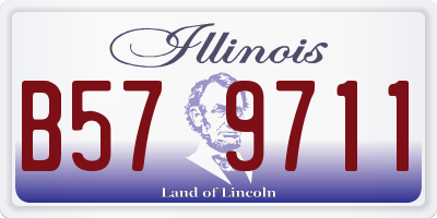 IL license plate B579711