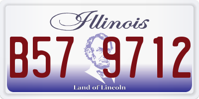 IL license plate B579712