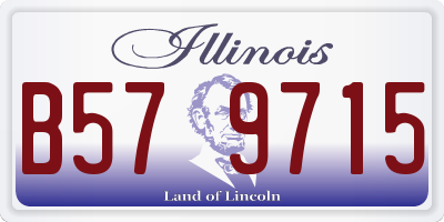 IL license plate B579715