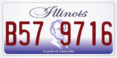 IL license plate B579716