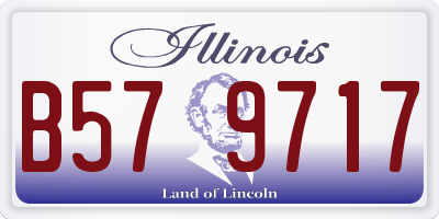 IL license plate B579717