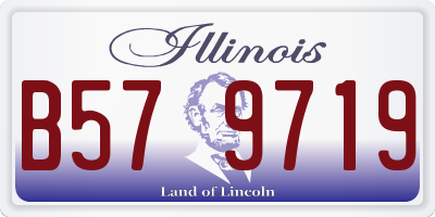 IL license plate B579719