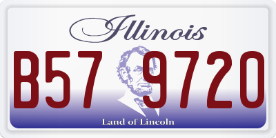 IL license plate B579720