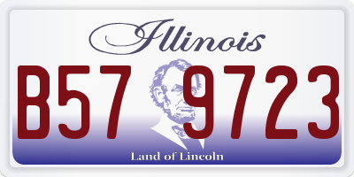 IL license plate B579723