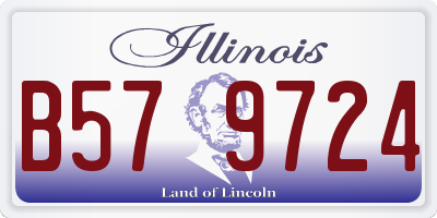 IL license plate B579724
