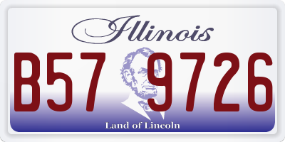 IL license plate B579726