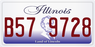 IL license plate B579728