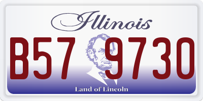 IL license plate B579730