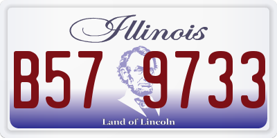 IL license plate B579733