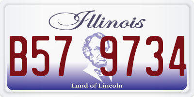 IL license plate B579734