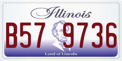 IL license plate B579736