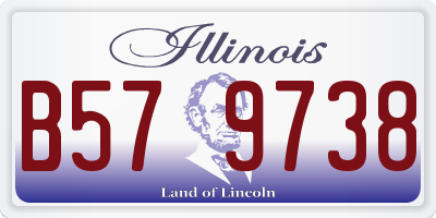 IL license plate B579738