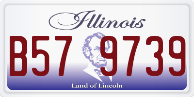 IL license plate B579739