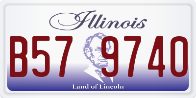 IL license plate B579740