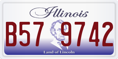 IL license plate B579742