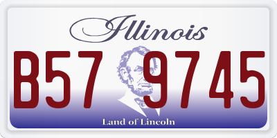 IL license plate B579745