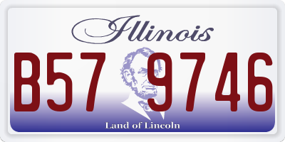 IL license plate B579746