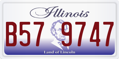 IL license plate B579747