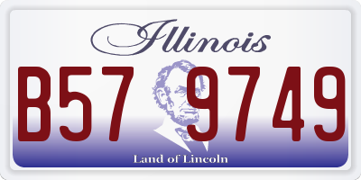 IL license plate B579749