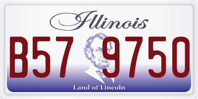 IL license plate B579750