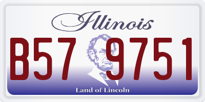 IL license plate B579751