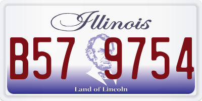 IL license plate B579754