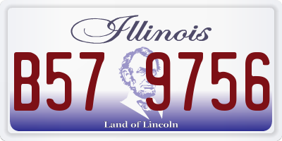 IL license plate B579756