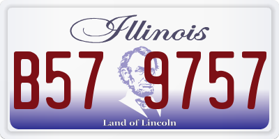 IL license plate B579757