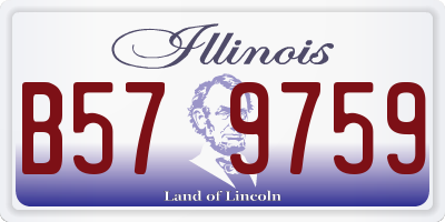 IL license plate B579759