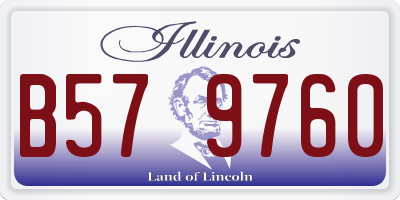 IL license plate B579760