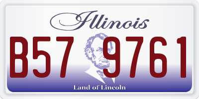 IL license plate B579761