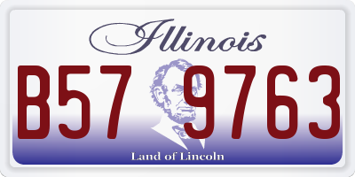 IL license plate B579763