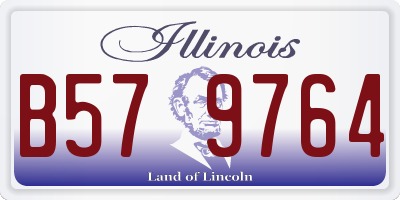 IL license plate B579764