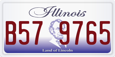 IL license plate B579765