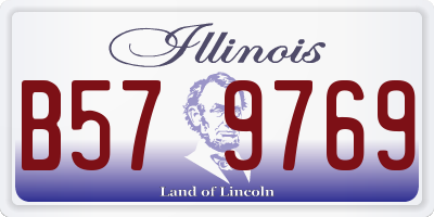 IL license plate B579769