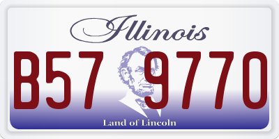 IL license plate B579770