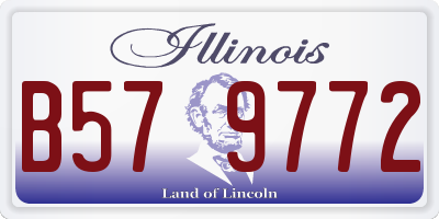 IL license plate B579772