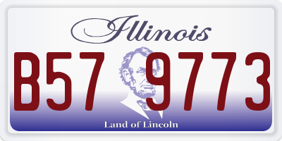 IL license plate B579773
