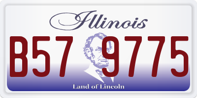 IL license plate B579775