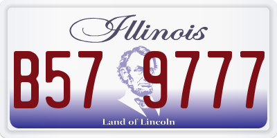 IL license plate B579777