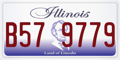 IL license plate B579779